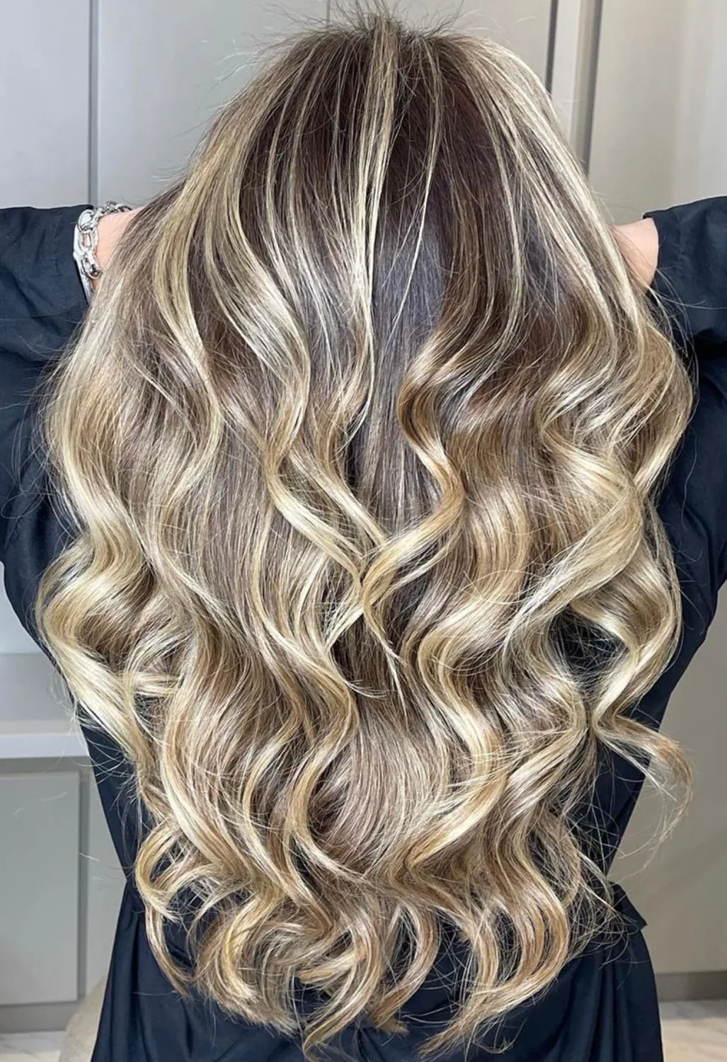 Sebastian Pierre portfolio — blonde balayage waves